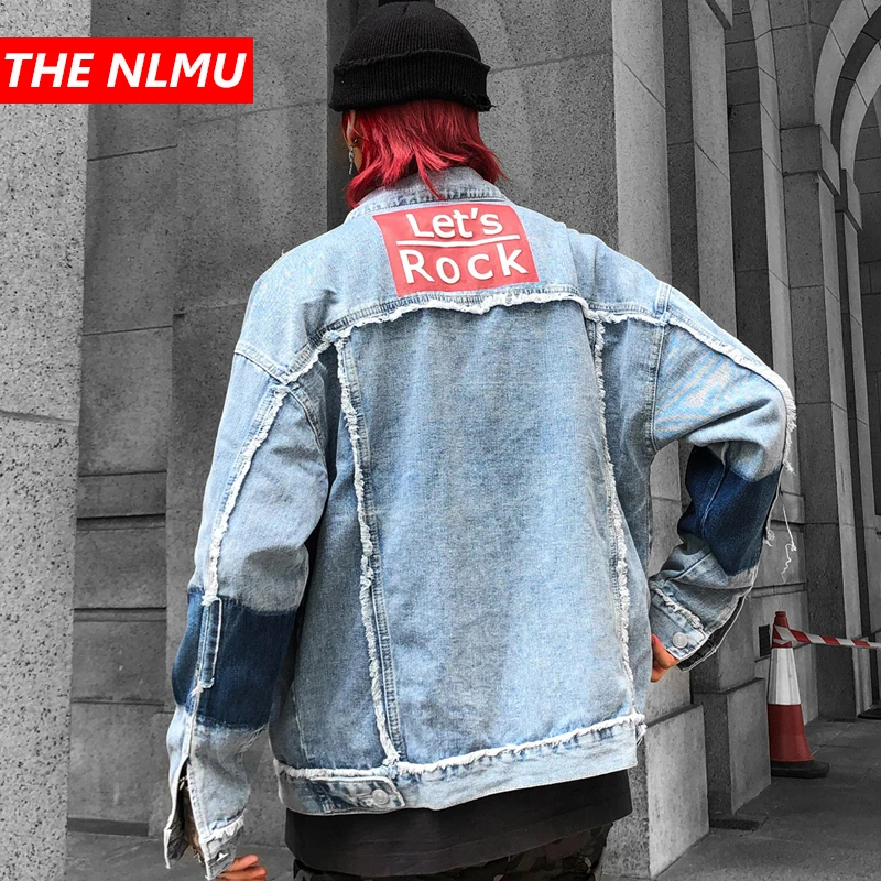 Letter Printed Distressed Denim Jackets Mens High Street Jeans Jacket Coat 2019 Men Women Hip Hop Brand Design Streetwear WG269
Letter Printed Distressed Denim Jackets Mens High Street Jeans Jacket Coat 2019 Men Women Hip Hop Brand Design Streetwear WG269
