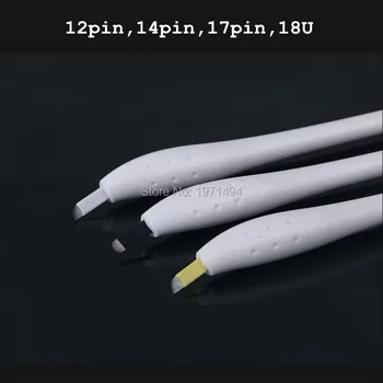 New blister pack 30pcs disposable 3D microblading permanent makeup embroidery manual tattoo pen with 12pins blade needle By DHL
New blister pack 30pcs disposable 3D microblading permanent makeup embroidery manual tattoo pen with 12pins blade needle By DHL