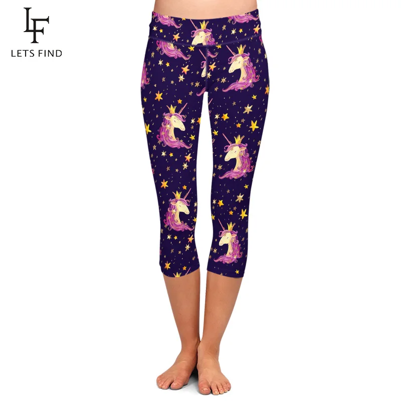 LETSFIND Fashion 3D Unicorns and Stars Digital Printing Women Capri Leggings New High Waist Milk Silk Print Mid-Calf Leggings
LETSFIND Fashion 3D Unicorns and Stars Digital Printing Women Capri Leggings New High Waist Milk Silk Print Mid-Calf Leggings