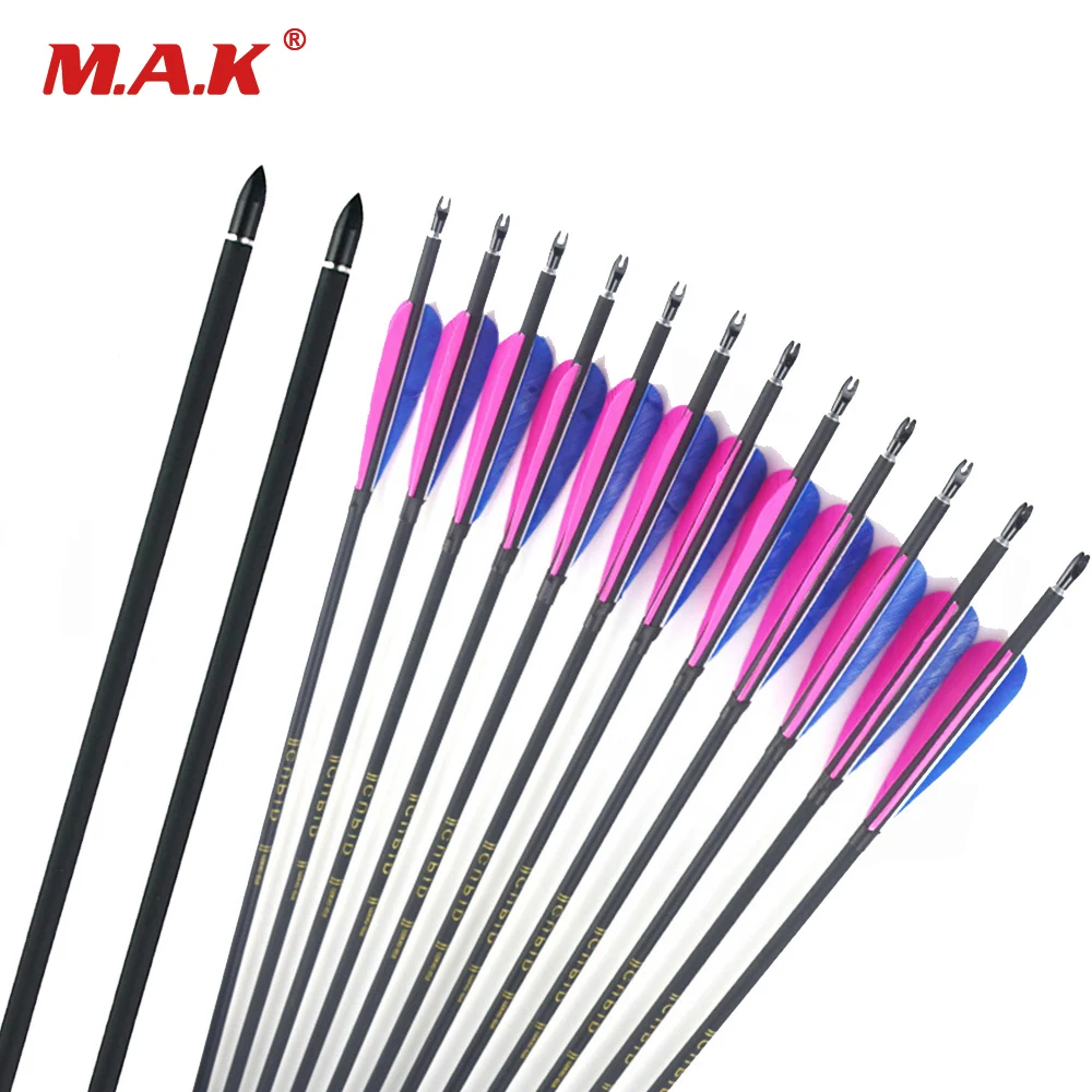 Spine 600 Mixed Carbon Arrow 32 inches Outer Diameter 7.6 mm for Compound Bow Archery Hunting
Spine 600 Mixed Carbon Arrow 32 inches Outer Diameter 7.6 mm for Compound Bow Archery Hunting