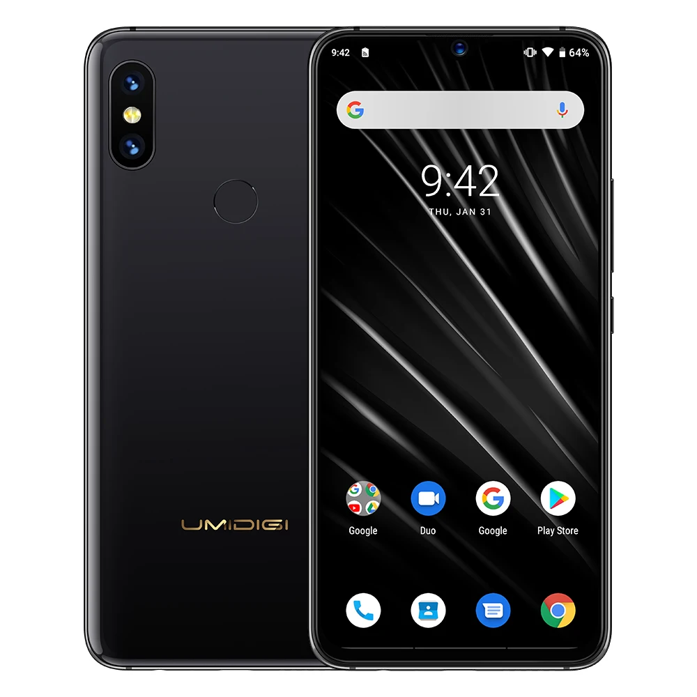 UMIDIGI S3 PRO Android 9.0 48MP+12MP+20MP Super Camera 5150mAh Big Power 128GB 6GB 6.3" FHD+ NFC Ceramic Global bands Smartphone
UMIDIGI S3 PRO Android 9.0 48MP+12MP+20MP Super Camera 5150mAh Big Power 128GB 6GB 6.3" FHD+ NFC Ceramic Global bands Smartphone