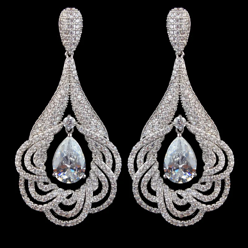 Luxury micro pave AAA Cubic Zirconia drop earrings for women,high quality fashion party/wedding jewelry earrings
Luxury micro pave AAA Cubic Zirconia drop earrings for women,high quality fashion party/wedding jewelry earrings