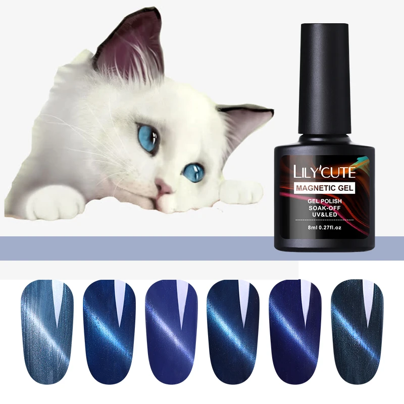 LILYCUTE 8ml Peacock Cat Eye UV Gel Polish Magnetic Semi Permanent Glitter LED UV Gel Soak Off Nail Art Gel Varnishes
LILYCUTE 8ml Peacock Cat Eye UV Gel Polish Magnetic Semi Permanent Glitter LED UV Gel Soak Off Nail Art Gel Varnishes