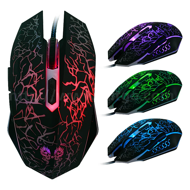 Light-emitting mouse Computer Game Mouse 6Keys USB Wireless Gaming Optical 2.4G WIFI For Gamer | Компьютеры и офис