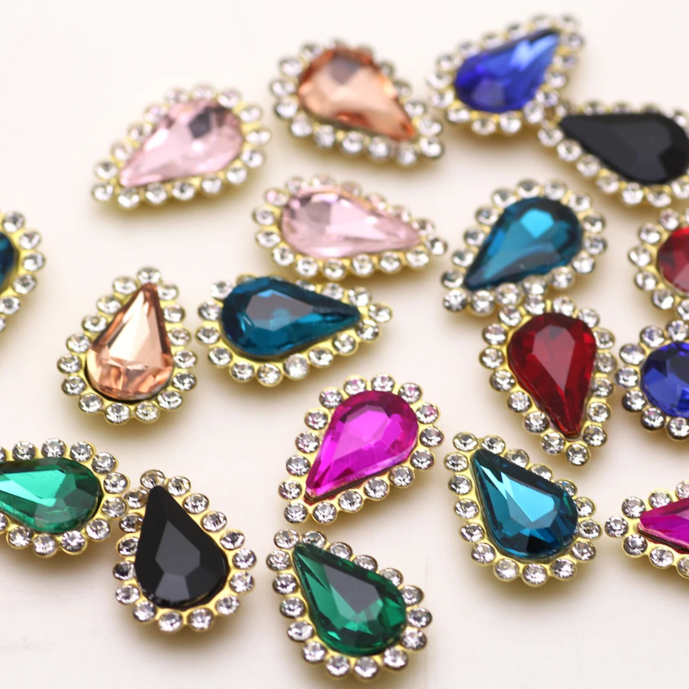 20pcs waterdrop Mix color Sew On Rhinestone Crystal Flatback Rhinestone Gold Base with Setting Claw DIY Garments Clothing Dress
20pcs waterdrop Mix color Sew On Rhinestone Crystal Flatback Rhinestone Gold Base with Setting Claw DIY Garments Clothing Dress