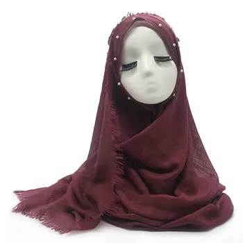 1PCS Super soft tassels with pearls big size scarf Lady's fashion candy-colored shawl Muslim women cover their heads 20colors
1PCS Super soft tassels with pearls big size scarf Lady's fashion candy-colored shawl Muslim women cover their heads 20colors