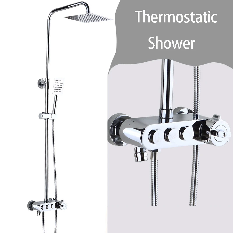 5 Styles Shower set smart thermostat copper faucet large area water jet top spray single function shower bathroom mixer
5 Styles Shower set smart thermostat copper faucet large area water jet top spray single function shower bathroom mixer