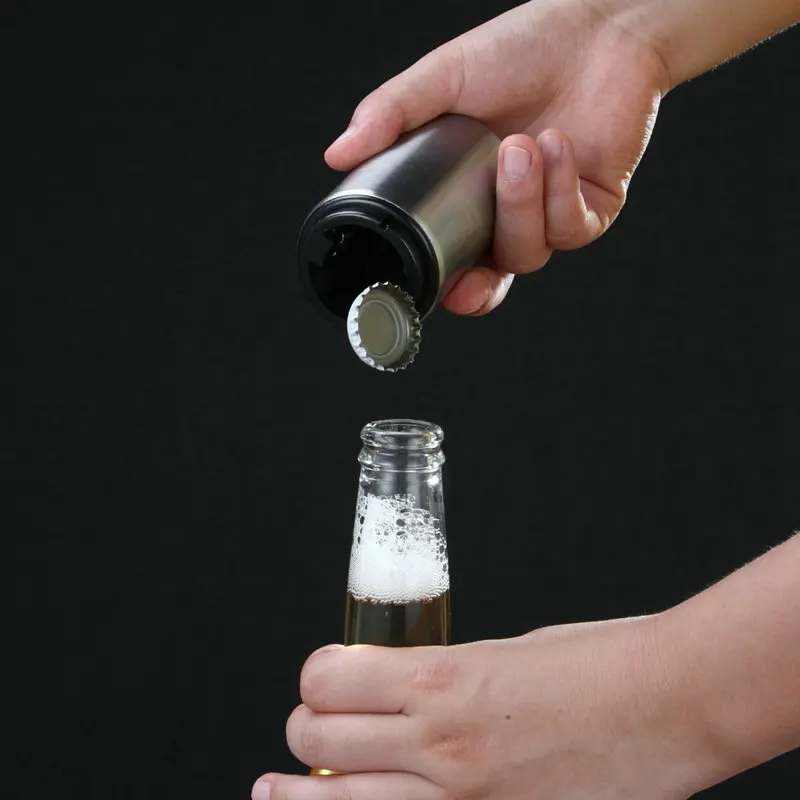 Stainless Steel Bottle Opener Automatic Magnetic Bottle Opener Beer Soda Cap Push Down Wine Bottle Opener Kitchen Tools
Stainless Steel Bottle Opener Automatic Magnetic Bottle Opener Beer Soda Cap Push Down Wine Bottle Opener Kitchen Tools