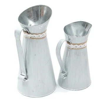 Retro Rustic Zinc Iron Flower Jug Vase Crafts Country Style Metal Grey Flower Water Pitcher Vase Home Garden Decor Craftwork
Retro Rustic Zinc Iron Flower Jug Vase Crafts Country Style Metal Grey Flower Water Pitcher Vase Home Garden Decor Craftwork