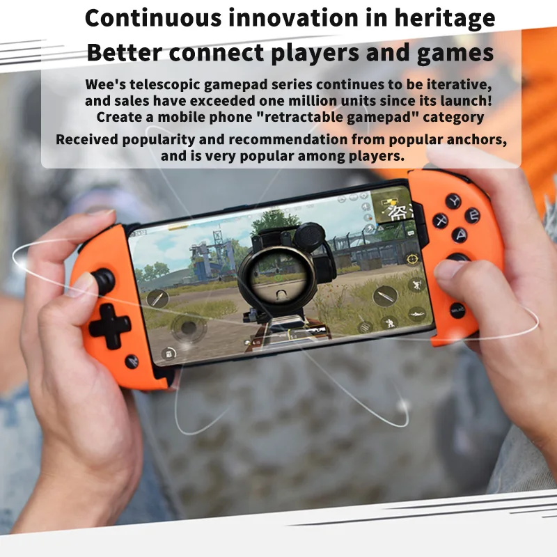 Mobile Game Controller PUBG, Wee2T Somatosensory Telescopic Gamepad Plus Expander Supports Connecting Mouse And Keyboard
Mobile Game Controller PUBG, Wee2T Somatosensory Telescopic Gamepad Plus Expander Supports Connecting Mouse And Keyboard