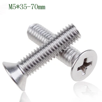 500Pcs M5*35-70mm 304 stainless steel mechanical countersunk head screws,White flat head high quality screws,free shipping 
500Pcs M5*35-70mm 304 stainless steel mechanical countersunk head screws,White flat head high quality screws,free shipping