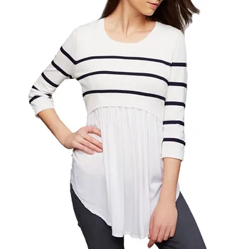 Women Mom Pregnant Nursing Baby Maternity Long Sleeved Striped Blouse Clothes Ropa Premama Embarazadas Nursing Casual Soft Tops
Women Mom Pregnant Nursing Baby Maternity Long Sleeved Striped Blouse Clothes Ropa Premama Embarazadas Nursing Casual Soft Tops