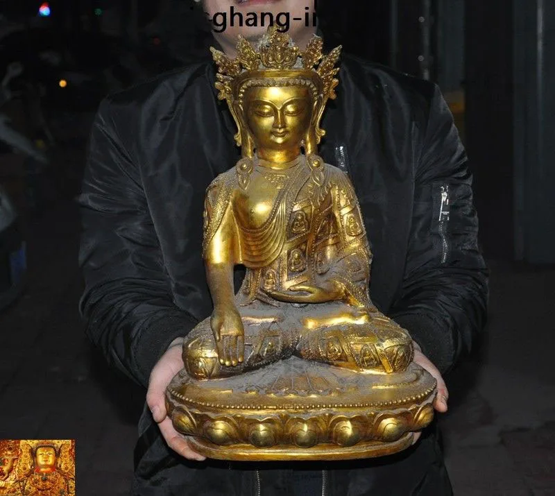 wedding decoration 18"Old Tibetan Buddhism bronze Gilt Maitreya Bodhisattva Guan Yin Buddha Statue
wedding decoration 18"Old Tibetan Buddhism bronze Gilt Maitreya Bodhisattva Guan Yin Buddha Statue
