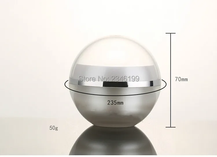 Acrylic Spherical Cream Jar 50g Liquid Foundation Water Bottle Empty Emulsion Pump Essence Bottle 100ml Cosmetic Container (4)