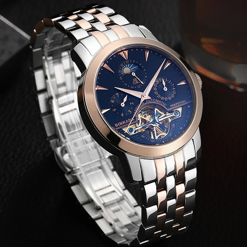 BINKADA Skeleton Tourbillon Automatic Watches Relogio Self Wind Luxury Full Steel Business Mens Mechanical Watch Male
BINKADA Skeleton Tourbillon Automatic Watches Relogio Self Wind Luxury Full Steel Business Mens Mechanical Watch Male