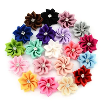 20Pcs/lot Baby Headwear Decoration Flower Satin Ribbon Crystall Appliques Headband DIY Craft For Kids Hair Accessories
20Pcs/lot Baby Headwear Decoration Flower Satin Ribbon Crystall Appliques Headband DIY Craft For Kids Hair Accessories