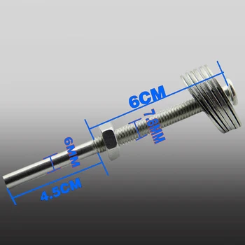 Polishing round connecting rod, Cloth wheel fixation rod, Mandrel, larger diameter.
Polishing round connecting rod, Cloth wheel fixation rod, Mandrel, larger diameter.