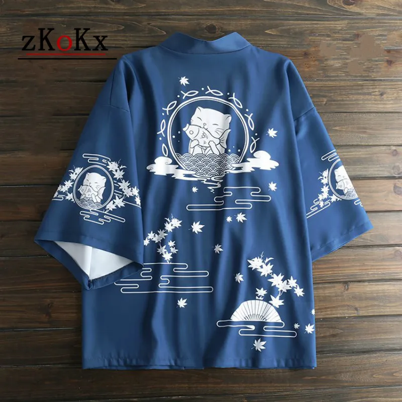 New Feeling Clothing Japanese Kimonos Cardigan Kimono Mujer 2019 Summer Japanese Blouse Streetwear Cosplay Asian Style Clothing
New Feeling Clothing Japanese Kimonos Cardigan Kimono Mujer 2019 Summer Japanese Blouse Streetwear Cosplay Asian Style Clothing