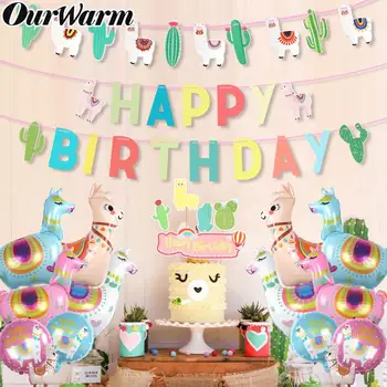 OurWarm Llama Birthday Party Decorations Cartoon Animal Foil Helium Balloon Alpaca Cactus Cake Topper Paper Banner Gift Bags 
OurWarm Llama Birthday Party Decorations Cartoon Animal Foil Helium Balloon Alpaca Cactus Cake Topper Paper Banner Gift Bags
