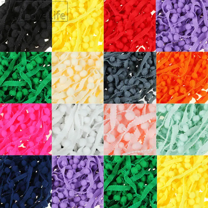Pom Pom Trim Ball 10Yards/lot 10 mm MINI Pearl Pompom Fringe Ribbon Sewing Lace Kintted Fabric Handmade Craft Accessories
Pom Pom Trim Ball 10Yards/lot 10 mm MINI Pearl Pompom Fringe Ribbon Sewing Lace Kintted Fabric Handmade Craft Accessories