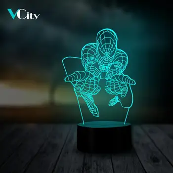 VCity 3D Night Light Led Bulb Table Lamp Fashion Creative HeroSpiderman Home Decor USB Multicolor Cable Birthday Gift BedRoom
VCity 3D Night Light Led Bulb Table Lamp Fashion Creative HeroSpiderman Home Decor USB Multicolor Cable Birthday Gift BedRoom