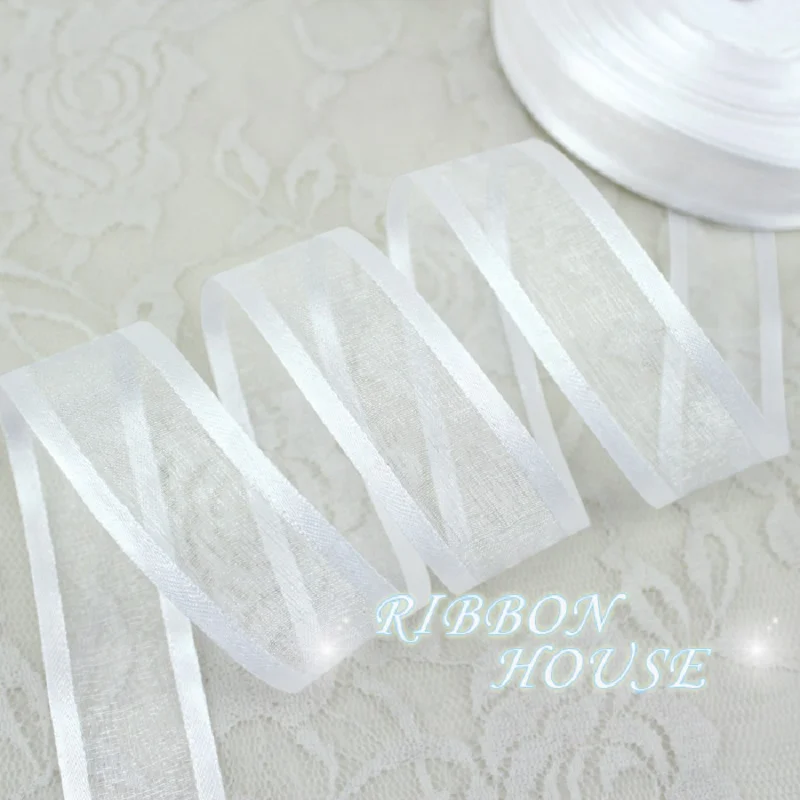 (50 yards/roll) 1'' (25mm) White broadside organza ribbons wholesale gift wrapping decoration ribbons
(50 yards/roll) 1'' (25mm) White broadside organza ribbons wholesale gift wrapping decoration ribbons