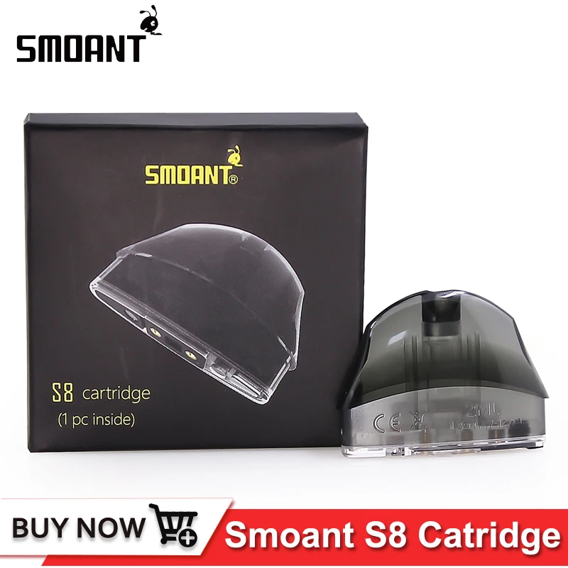 Original Smoant S8 Cartridge 2ml Capacity 1.3ohm Coil Resistance for S8 Pod Kit Electronic Cigarette Vape Spare Parts
Original Smoant S8 Cartridge 2ml Capacity 1.3ohm Coil Resistance for S8 Pod Kit Electronic Cigarette Vape Spare Parts