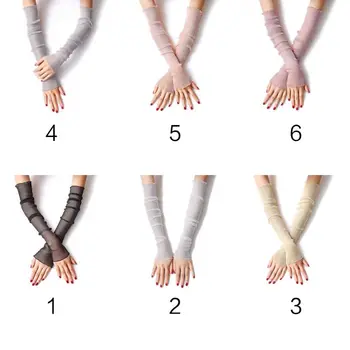 Women Girls Ultra-Thin Sheer Glitter Mesh Long Lace Gloves Metallic Shimmer Solid Color UV Protection Arm Sleeves Ruffles Trim D
Women Girls Ultra-Thin Sheer Glitter Mesh Long Lace Gloves Metallic Shimmer Solid Color UV Protection Arm Sleeves Ruffles Trim D