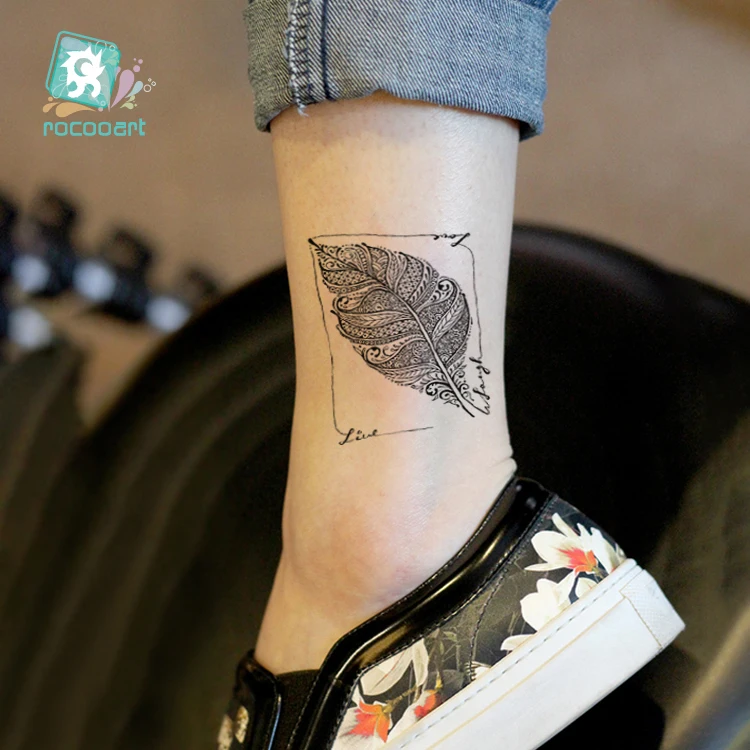New 2017 Traditional Black Temporary Tattoo Sticker Waterproof Fake Temporary Body Tattoo Sticker Small Dramcatcher Feather Taty
New 2017 Traditional Black Temporary Tattoo Sticker Waterproof Fake Temporary Body Tattoo Sticker Small Dramcatcher Feather Taty