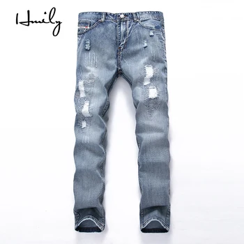 HMILY Spring Summer Skinny Jeans Men Biker Jeans Stretch Demnim Pants Mens Jeans Slim Fit Light Blue Trousers For Male
HMILY Spring Summer Skinny Jeans Men Biker Jeans Stretch Demnim Pants Mens Jeans Slim Fit Light Blue Trousers For Male