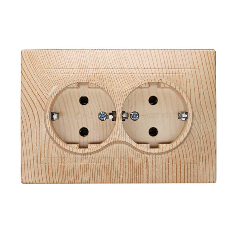Decorative Socket wood color Euro Wall double Schuko Socket 250V 16A Power Supply Wall Mount Charger Decorative Socket LZ-15
Decorative Socket wood color Euro Wall double Schuko Socket 250V 16A Power Supply Wall Mount Charger Decorative Socket LZ-15