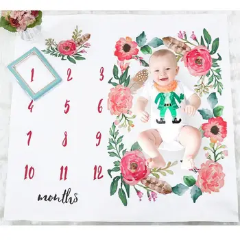 Newborn Baby Milestone Blanket Photography Prop Background Monthly Growth Shooting Photo Bedding Wrap Swaddle
Newborn Baby Milestone Blanket Photography Prop Background Monthly Growth Shooting Photo Bedding Wrap Swaddle