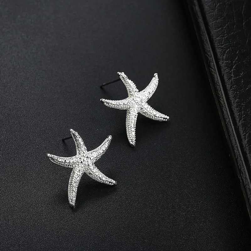 Elegant Black Silver Stud Earrings for Women Simple Temperament Korean Style Earrings Starfish Earring Jewelry Small Brincos
Elegant Black Silver Stud Earrings for Women Simple Temperament Korean Style Earrings Starfish Earring Jewelry Small Brincos