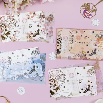 Ukiyoe crane series Gilding Translucent paper Envelope with Message Card Greeting card Letter Stationary Storage Paper Gift
Ukiyoe crane series Gilding Translucent paper Envelope with Message Card Greeting card Letter Stationary Storage Paper Gift