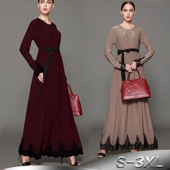 Vestido 2019 Kaftan Abaya Robe Dubai Indonesia Arabic Women Long Lace Muslim Hijab Dress Elbise Caftan Turkish Islamic Clothing
Vestido 2019 Kaftan Abaya Robe Dubai Indonesia Arabic Women Long Lace Muslim Hijab Dress Elbise Caftan Turkish Islamic Clothing