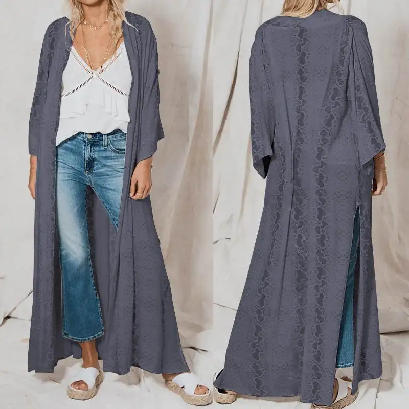 Celmia Women Long Shirts Kimono Cardigan 2019 Fashion Snake Print Long Sleeve Blouses Casual Split Loose Vintage Tops Plus Size
Celmia Women Long Shirts Kimono Cardigan 2019 Fashion Snake Print Long Sleeve Blouses Casual Split Loose Vintage Tops Plus Size