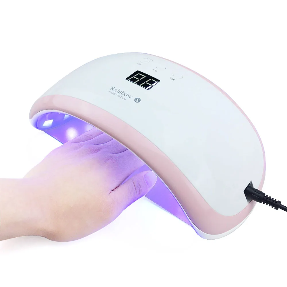 Rainbow8 36W Nail Dryer New Style Portable UV Lamp For Drying Unique Low Heat Model Double Power Fast Manicure Colorful Lamp
Rainbow8 36W Nail Dryer New Style Portable UV Lamp For Drying Unique Low Heat Model Double Power Fast Manicure Colorful Lamp