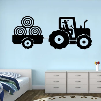 Tractor Vinyl Decal Wall Sticker For Kid's Bedroom Trailer Farm Boy's Room Decoration Wall Decals Monochrome 3D Poster New LA872
Tractor Vinyl Decal Wall Sticker For Kid's Bedroom Trailer Farm Boy's Room Decoration Wall Decals Monochrome 3D Poster New LA872