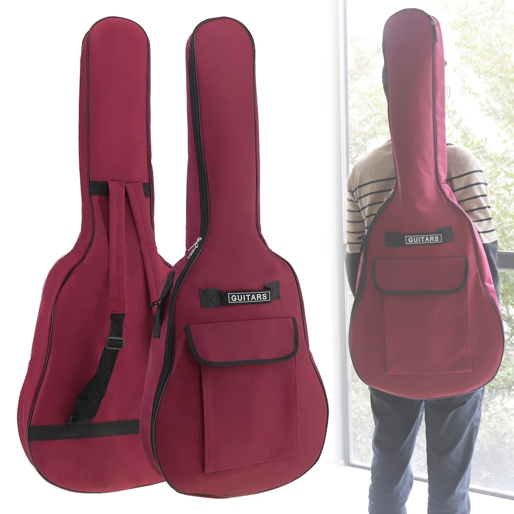40/41 Inch Oxford Fabric Guitar Case Gig Bag Double Straps Padded 5mm Cotton Waterproof Soft Backpack
40/41 Inch Oxford Fabric Guitar Case Gig Bag Double Straps Padded 5mm Cotton Waterproof Soft Backpack