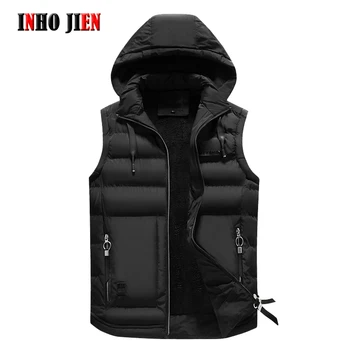 Autumn Winter Vest Men New Style Warm Fleece Sleeveless Jacket Waistcoat Cotton Padded Men's Vests Casual Solid Hooded Coat Man
Autumn Winter Vest Men New Style Warm Fleece Sleeveless Jacket Waistcoat Cotton Padded Men's Vests Casual Solid Hooded Coat Man