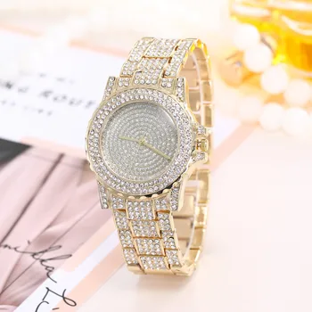 2018 Women Fashion Rhinestone Stainless Steel Band Analog Quartz Round Wrist Watch Crystal Diamond Gold Watch Splendid
2018 Women Fashion Rhinestone Stainless Steel Band Analog Quartz Round Wrist Watch Crystal Diamond Gold Watch Splendid