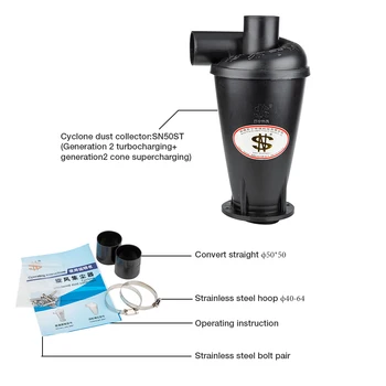Cyclone (Sixth generation turbocharged Cyclone) 1 piece Industrial and Household Bagless Cyclone Dust Collector
Cyclone (Sixth generation turbocharged Cyclone) 1 piece Industrial and Household Bagless Cyclone Dust Collector