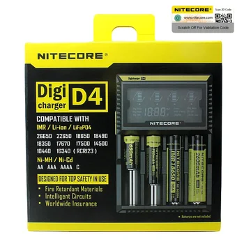Nitecore D4 D2 New I4 I2 Digicharger LCD Intelligent Circuitry Global Insurance li-ion 18650 14500 16340 26650 Battery Charger
Nitecore D4 D2 New I4 I2 Digicharger LCD Intelligent Circuitry Global Insurance li-ion 18650 14500 16340 26650 Battery Charger