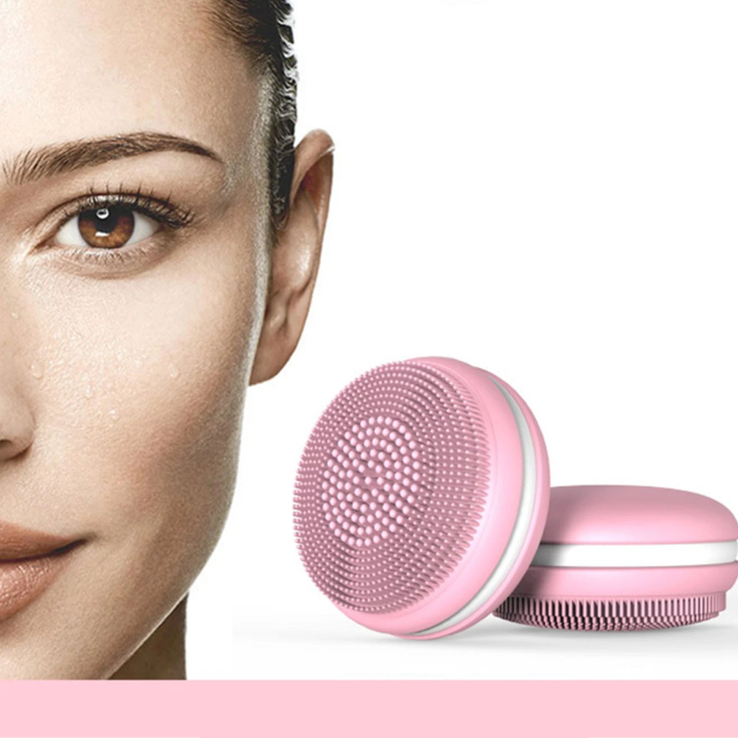 1pc USB Mini Electric Facial Cleansing Brush Rechargeable Scrubber Massager Face Skin Cleaning Tool Waterproof Silicone Cleanser
1pc USB Mini Electric Facial Cleansing Brush Rechargeable Scrubber Massager Face Skin Cleaning Tool Waterproof Silicone Cleanser