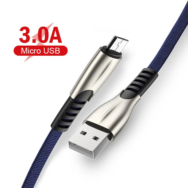 3.0A Micro USB Cable for Xiaomi Redmi Note 5 Pro 4 Quick Charge Mobile Phone Charger Data Sync Mini USB Cable for Samsung S7
3.0A Micro USB Cable for Xiaomi Redmi Note 5 Pro 4 Quick Charge Mobile Phone Charger Data Sync Mini USB Cable for Samsung S7