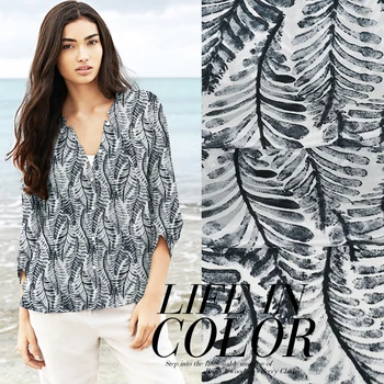 135CM 12MM Gray Leaves Print Thin Silk Crepe de Chine Fabric for Spring Summer Dress Blouse Skirt Shirt Pants JH204
135CM 12MM Gray Leaves Print Thin Silk Crepe de Chine Fabric for Spring Summer Dress Blouse Skirt Shirt Pants JH204
