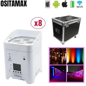 8pcs+ flight case Wireless Smart WIFI Par Light 4X18W Wedding Uplight RGBWA UV 6IN1 Battery Power Lumiere for Stage Disco Party
8pcs+ flight case Wireless Smart WIFI Par Light 4X18W Wedding Uplight RGBWA UV 6IN1 Battery Power Lumiere for Stage Disco Party