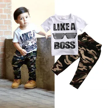 Newborn Toddler Kids Baby Boys Clothing Sets Outfits Cute Baby T-shirt Tops Camouflage Pants 2pcs Clothes Baby Clothing
Newborn Toddler Kids Baby Boys Clothing Sets Outfits Cute Baby T-shirt Tops Camouflage Pants 2pcs Clothes Baby Clothing