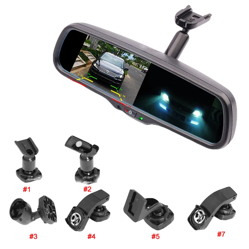 4.3 TFT LCD Electronic Auto Dimming 1000CD/M2 monitor Special Bracket Car Rear View Rearview Mirror Monitor
4.3 TFT LCD Electronic Auto Dimming 1000CD/M2 monitor Special Bracket Car Rear View Rearview Mirror Monitor