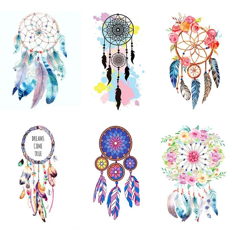 3D Creative Heat Transfer Dream Catcher Feather Series Heat T-Shirt Lacquer HClothing DIY Clothes Stickers Iron On Patches Decor
3D Creative Heat Transfer Dream Catcher Feather Series Heat T-Shirt Lacquer HClothing DIY Clothes Stickers Iron On Patches Decor